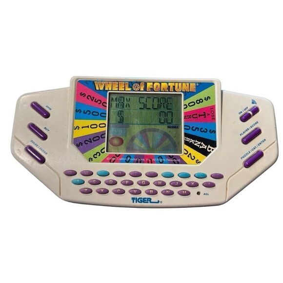 Wheel Of Fortune Handheld Game Vintage 1995 Tiger Electronics WORKS! - Picture 1 of 13